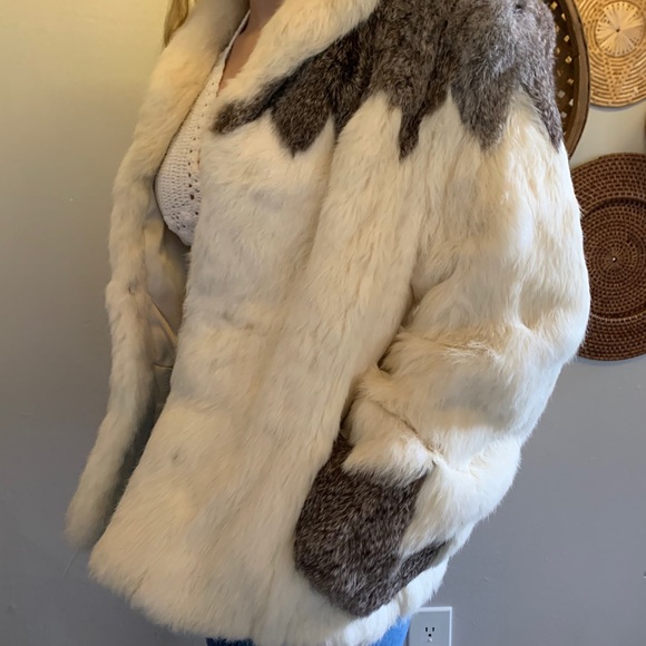 100% Authentic Rabbit fur coat!!RARE pattern!! - Picture 6 of 13